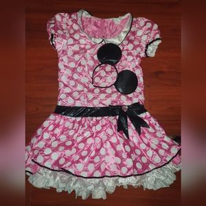 Kids Minnie Mouse Halloween Costume PINK DRESS  KIDS  medium